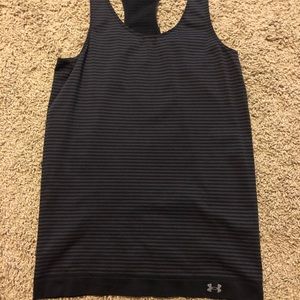 Black UA fitted Racerback tank